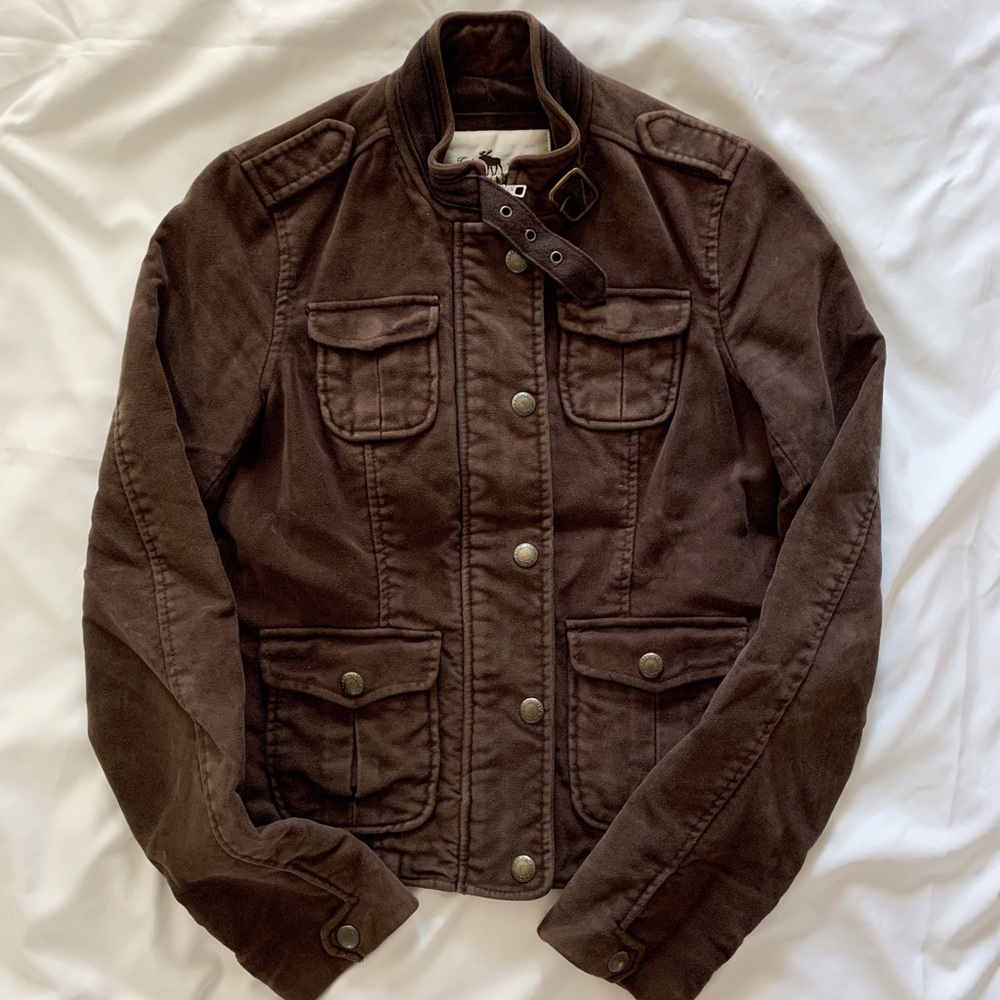ABERCROMBIE & FITCH Military Moto Utility Jacket